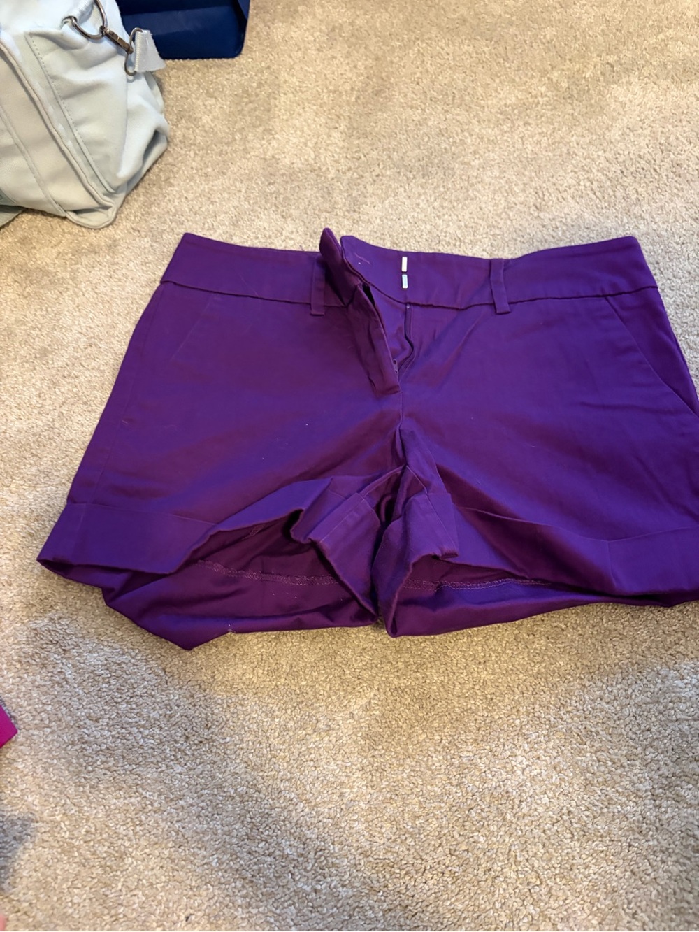 New York & Company Purple High-Rise Women's Shorts